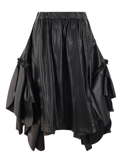 Pleat-Detailing Midi Skirt