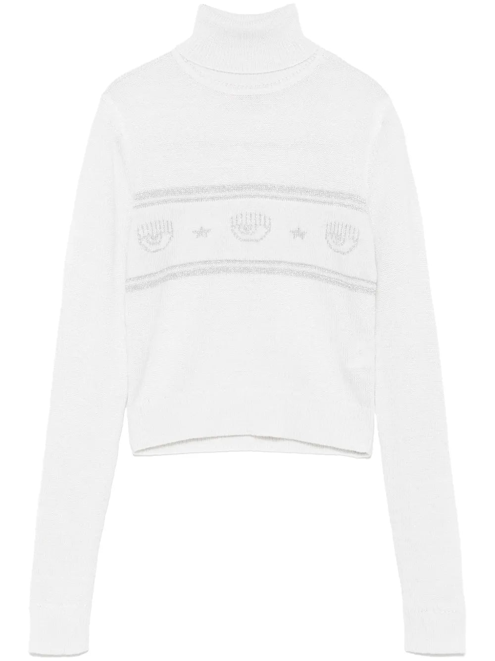 Eyelike-Motif Sweater
