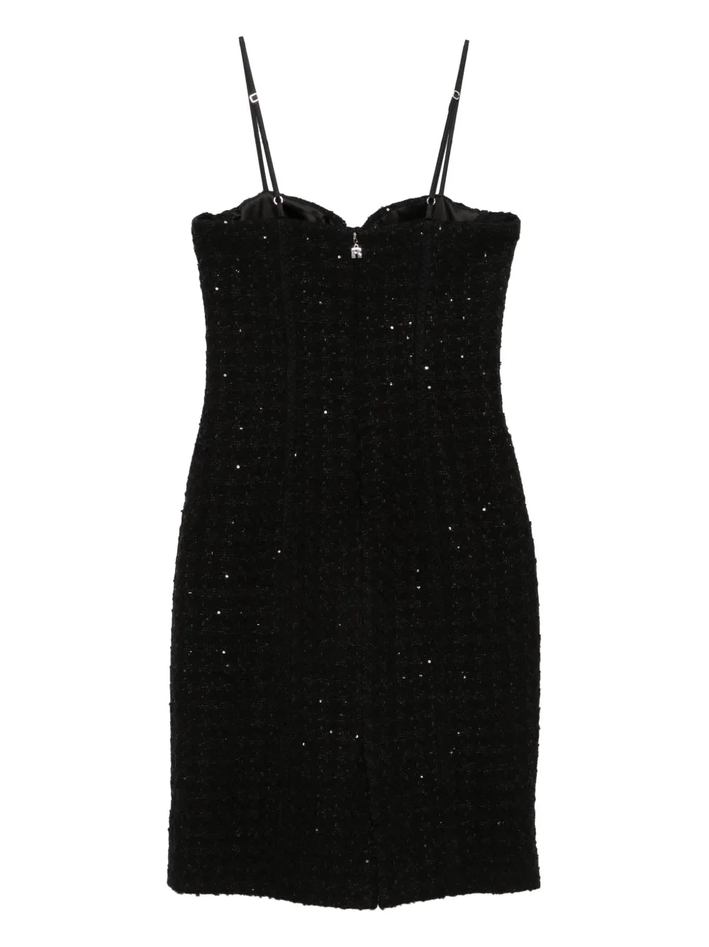Sequin-Embellished Bouclé Midi Dress