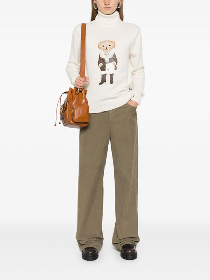 Polo Bear-Appliqué Sweater