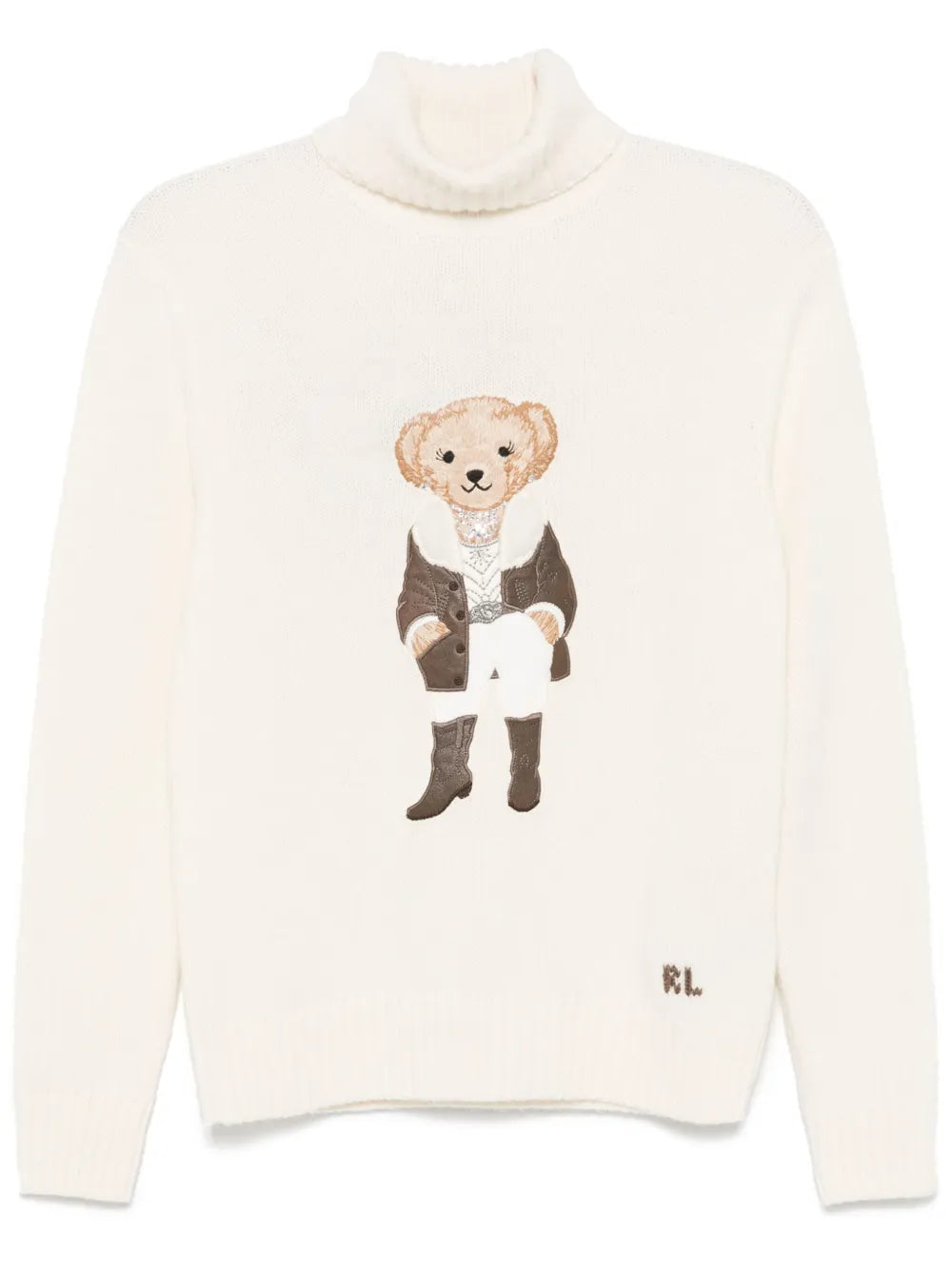Polo Bear-Appliqué Sweater