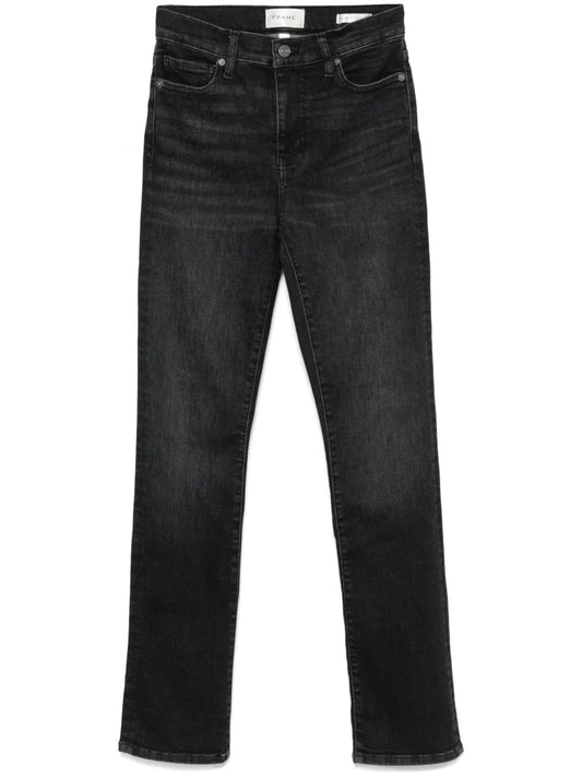 Le High Straight Long Jeans