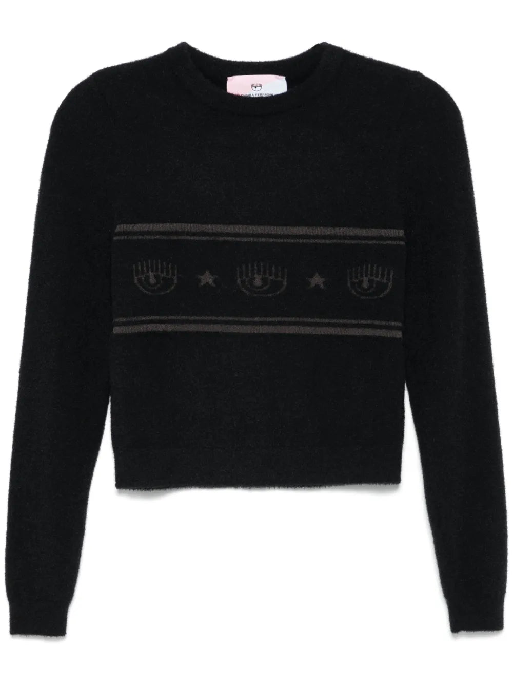 Eyelike-Motif Sweater