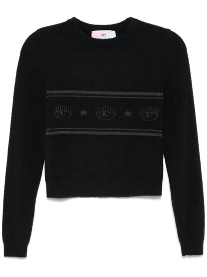 Eyelike-Motif Sweater