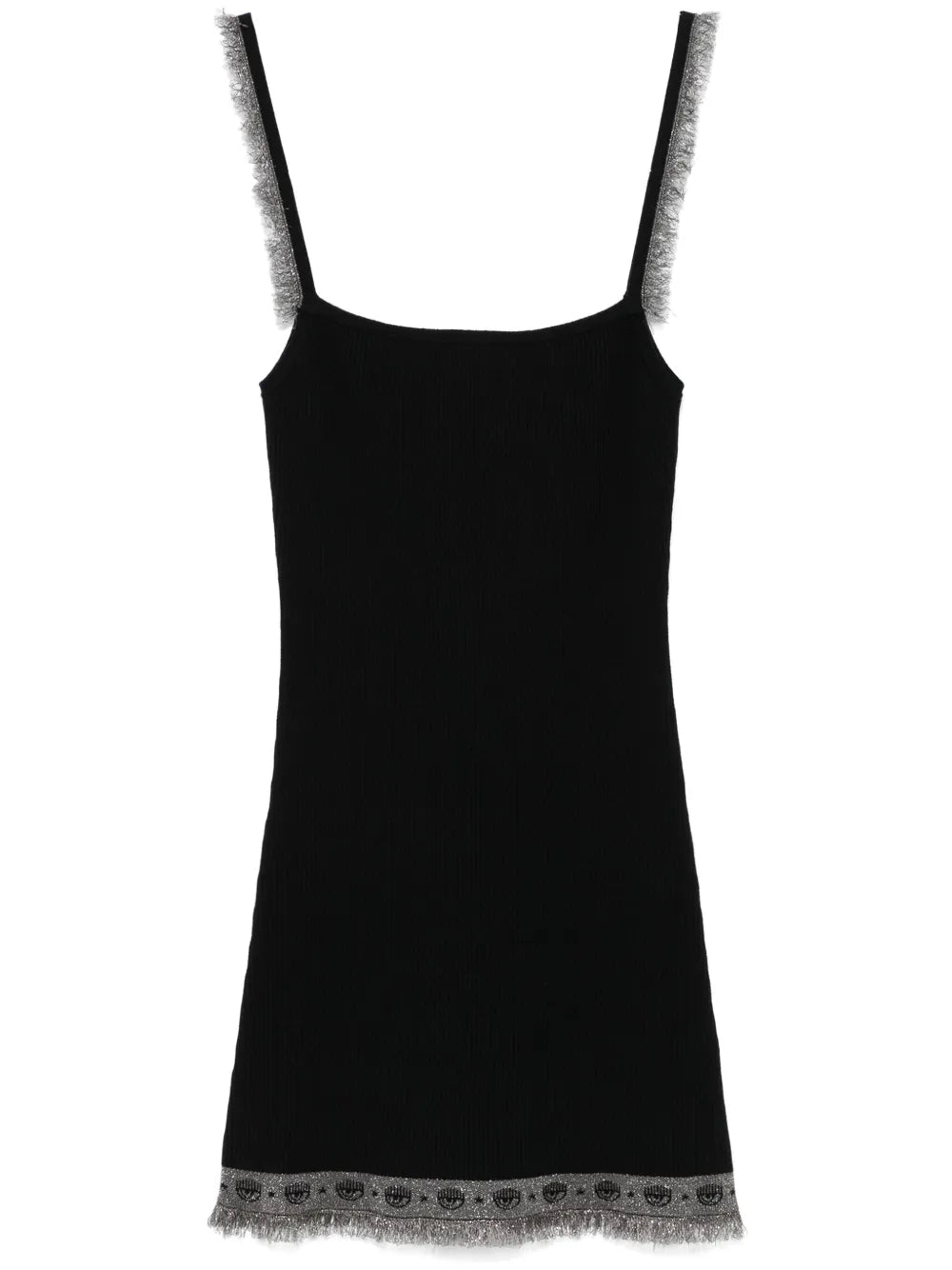 Ribbed-Knit Lurex Mini Dress