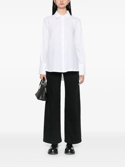 Draped-Detail Shirt