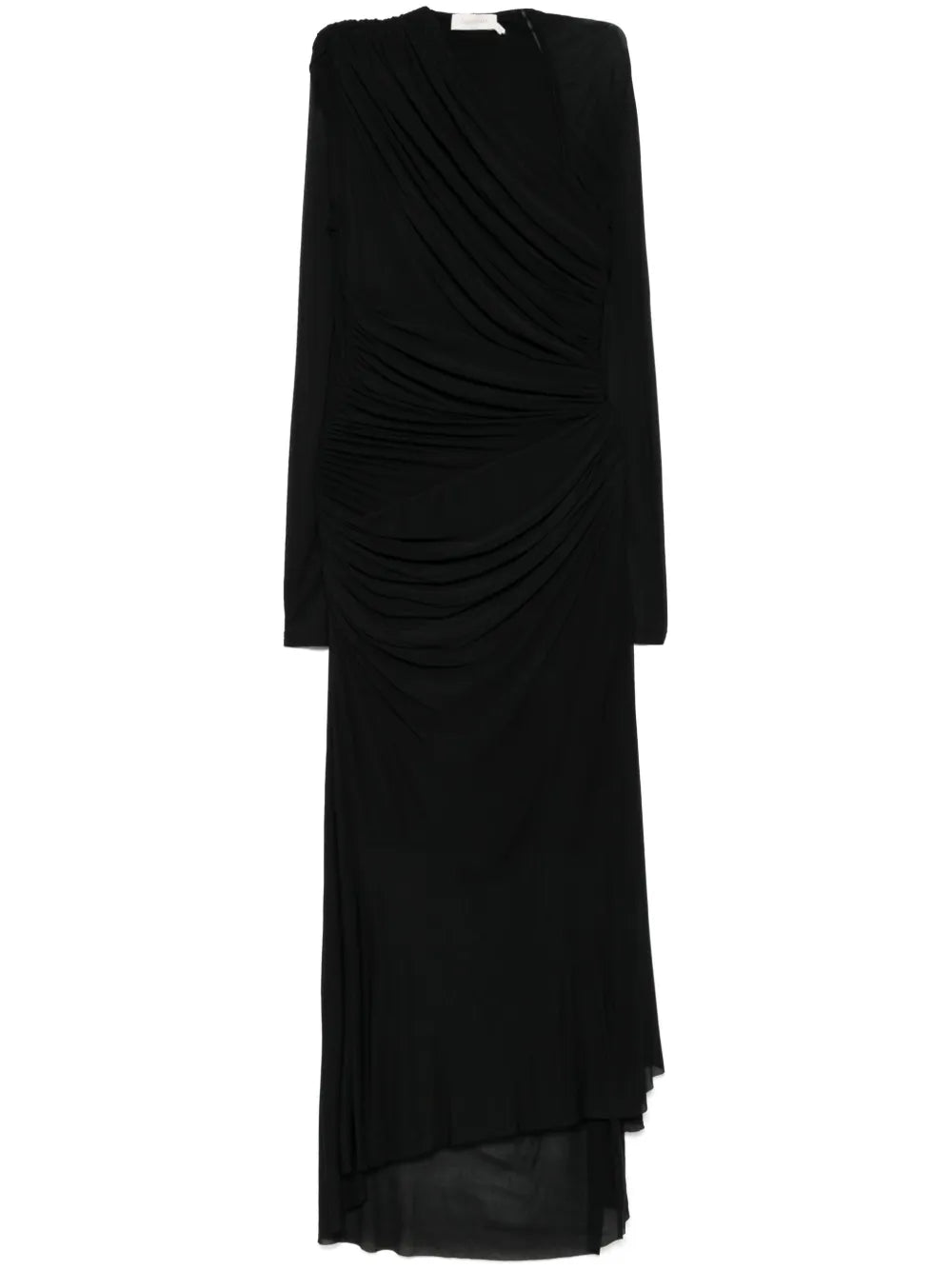 Illustration Gathered Midi Dress