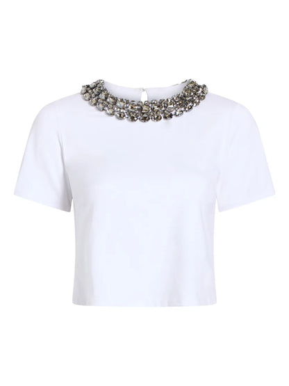 Crystal-Embellished Blouse