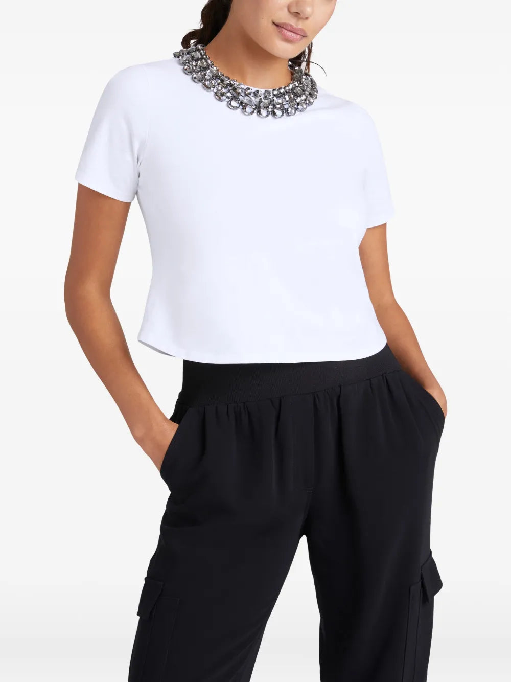 Crystal-Embellished Blouse