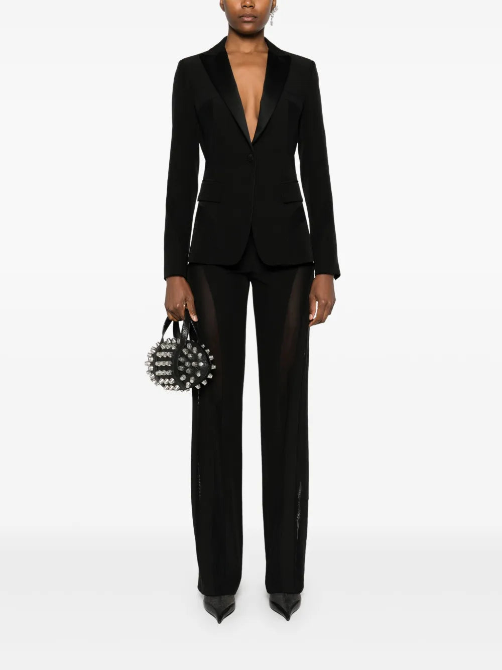 Sheer-Panelled Blazer