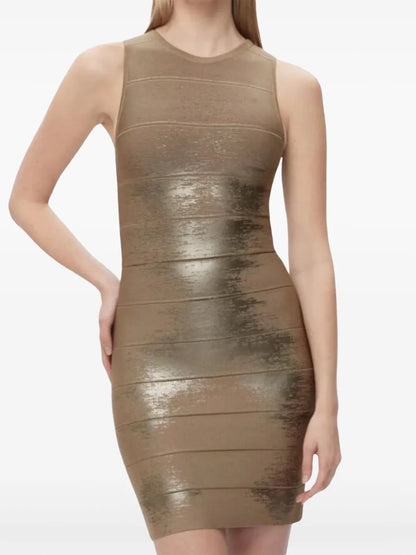 Metallic Mini Dress
