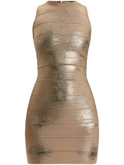 Metallic Mini Dress