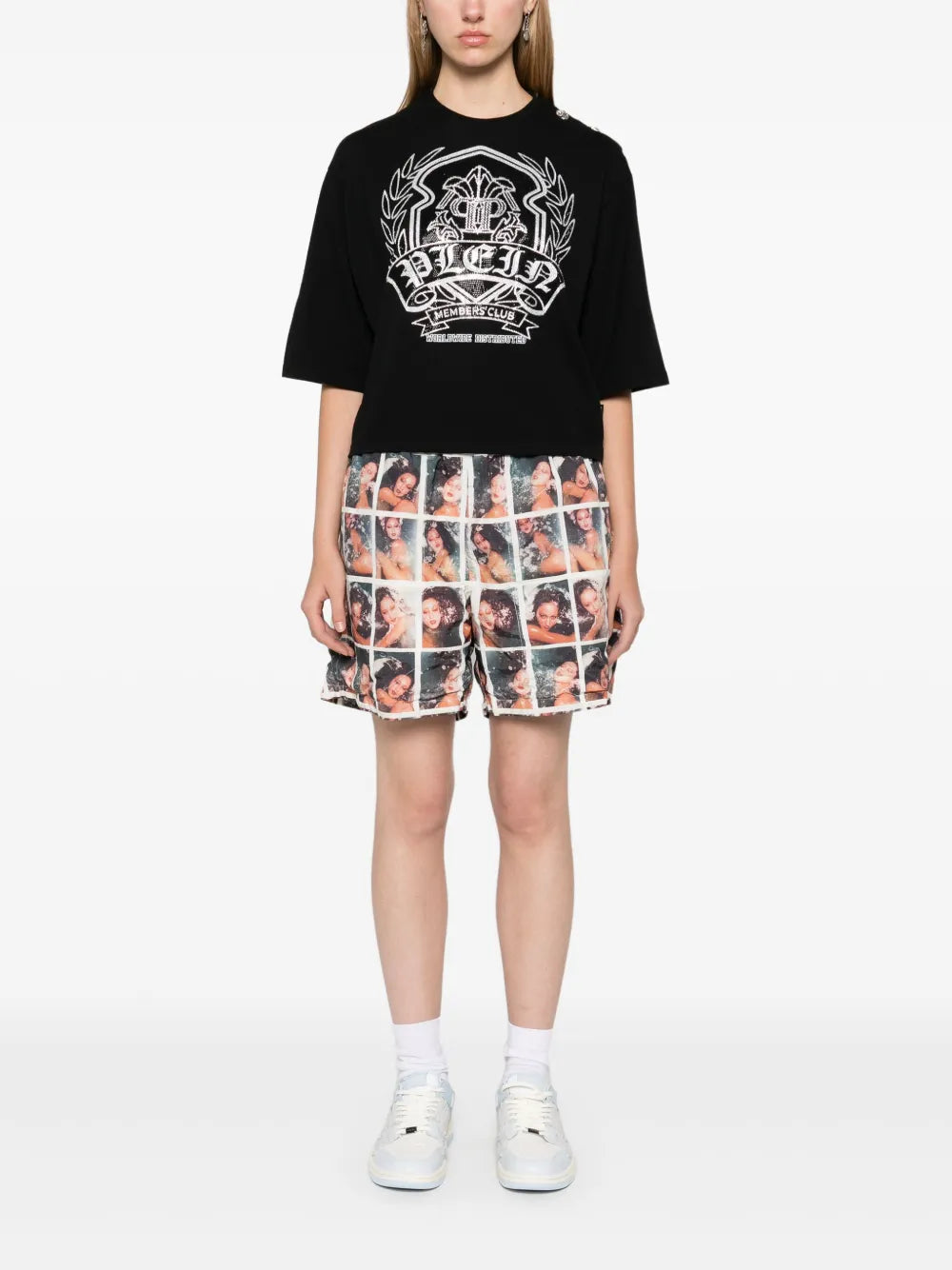 Crystal-Embellishment T-Shirt