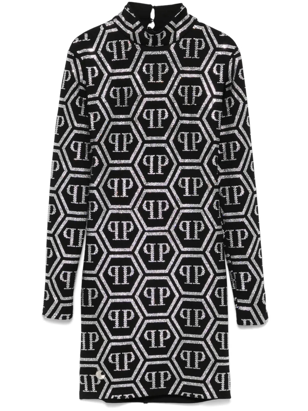 Monogram-Embellished Mini Dress