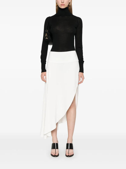 Semi-Sheer Knitted Bodysuit