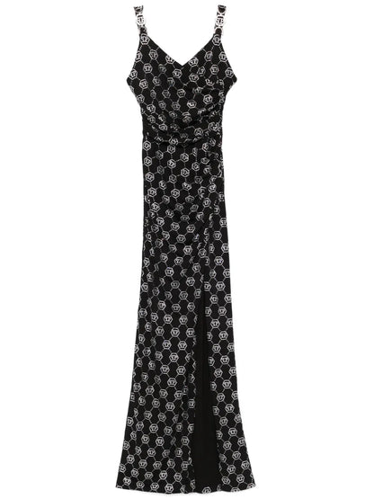 Logo-Appliqué Maxi Dress