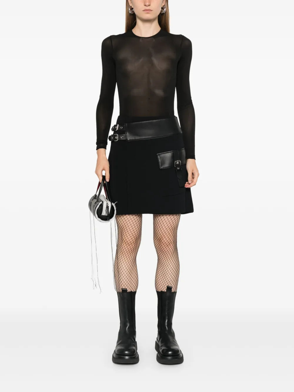 Belted Mini Skirt