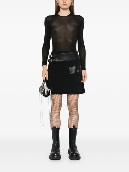 Belted Mini Skirt