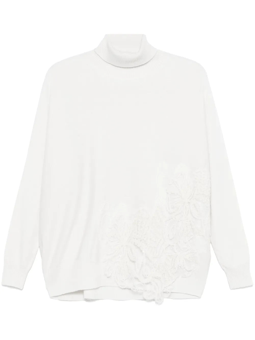 Lace Appliqué Sweater