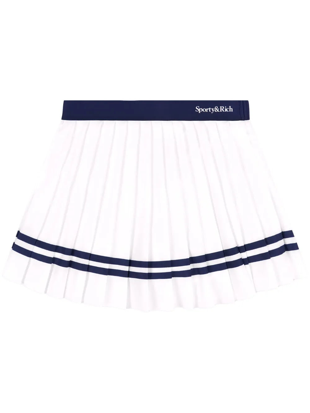 Logo-Print Pleated Skirt