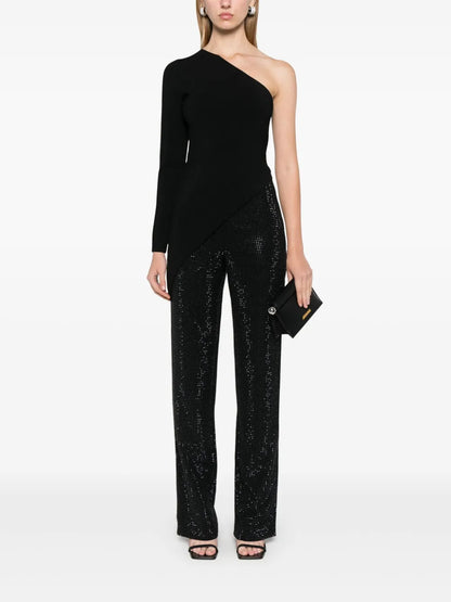 Crystal-Embellished Trousers