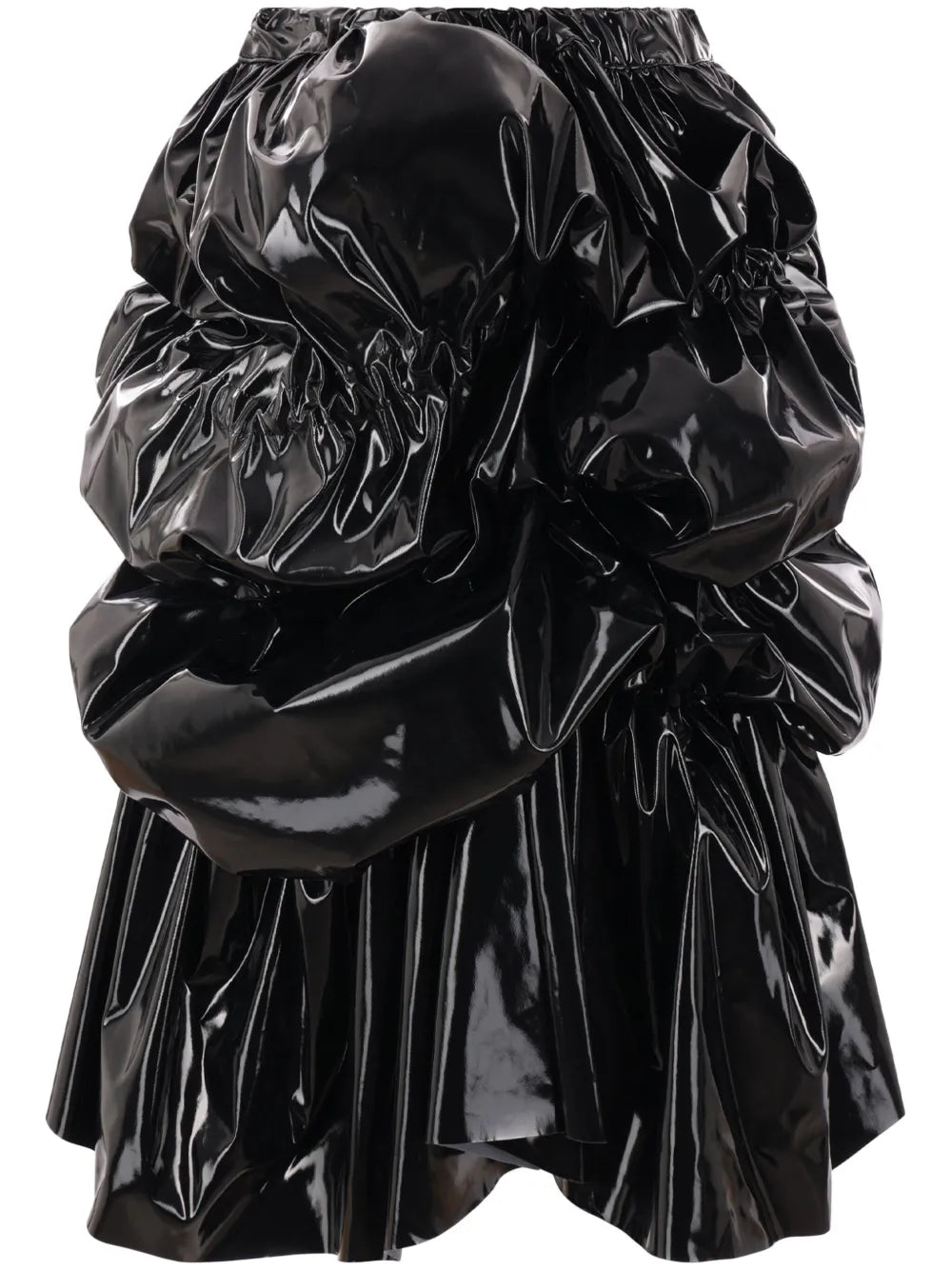 Ruched-Detailing Midi Skirt