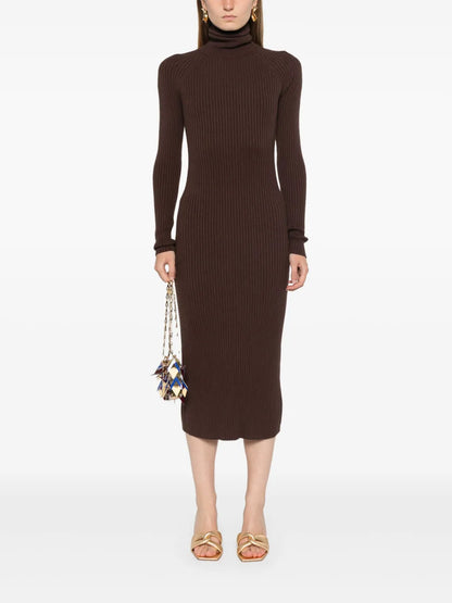 Ribbed Midi Dress