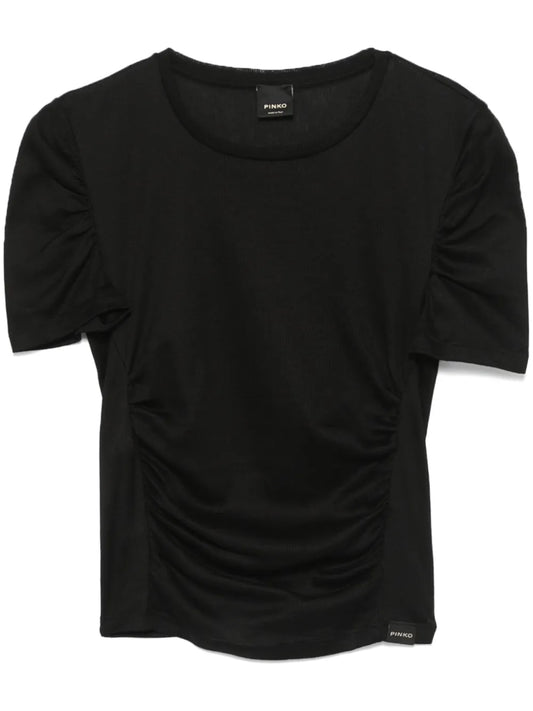 Ruched-Detailing T-Shirt