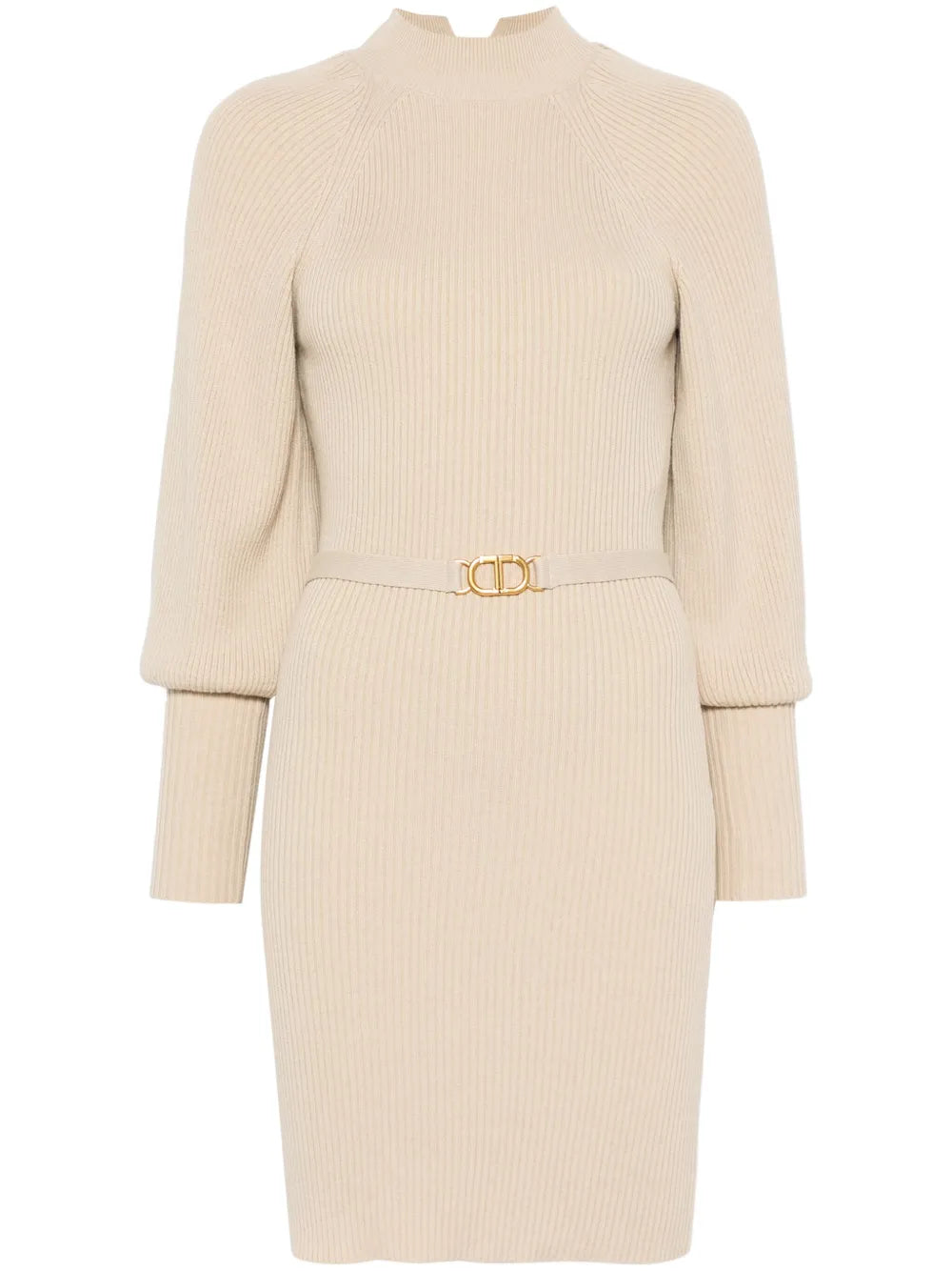 Ribbed-Knit Midi Dress