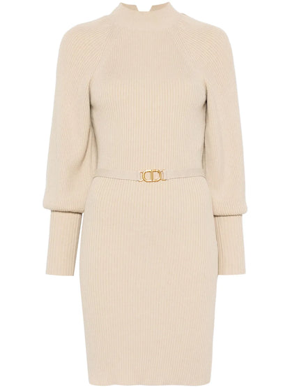 Ribbed-Knit Midi Dress