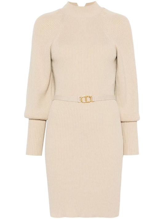 Ribbed-Knit Midi Dress