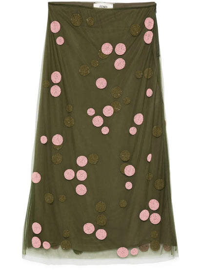 Polka-Dot Tulle Skirt