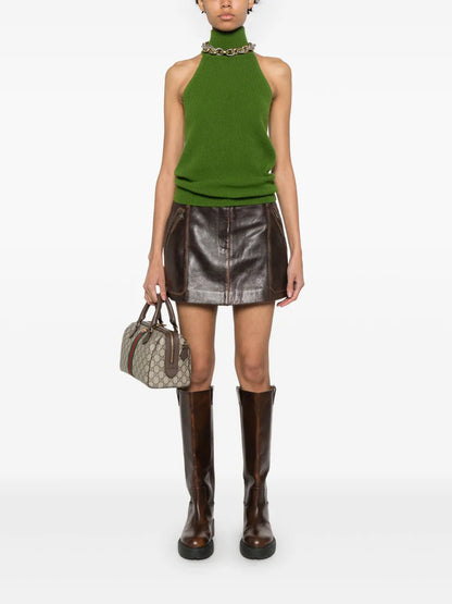 Leather Mini Skirt