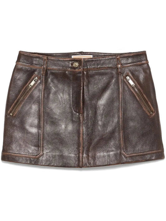 Leather Mini Skirt