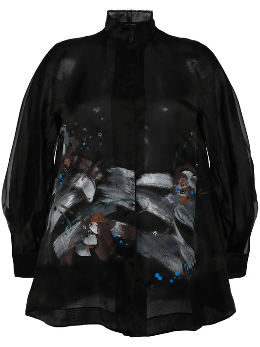 Libre Collection Standing Collar Shirt