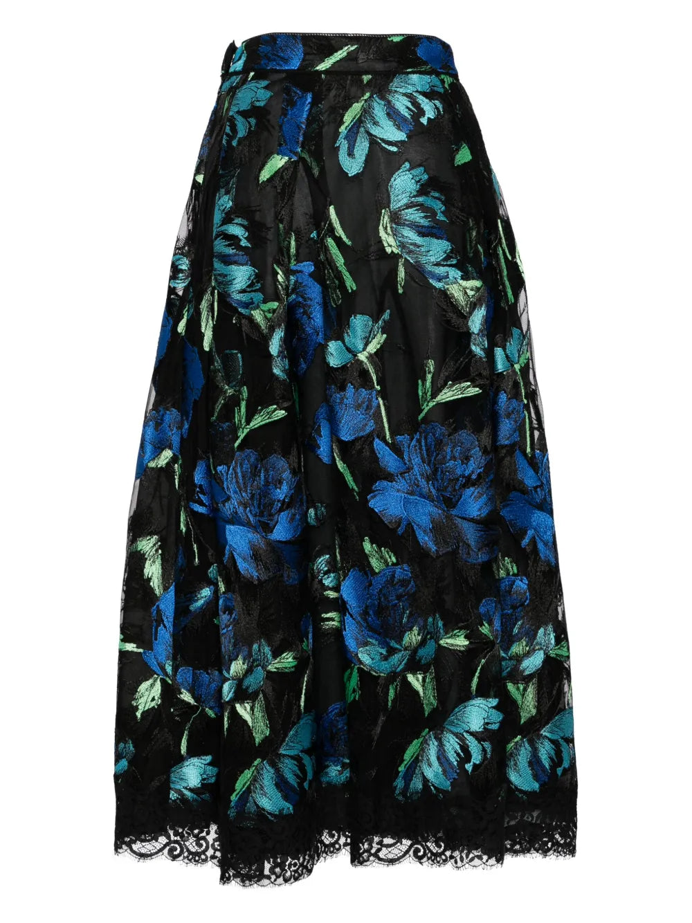 Libre Collection Electric-Embroidered Rose Skirt