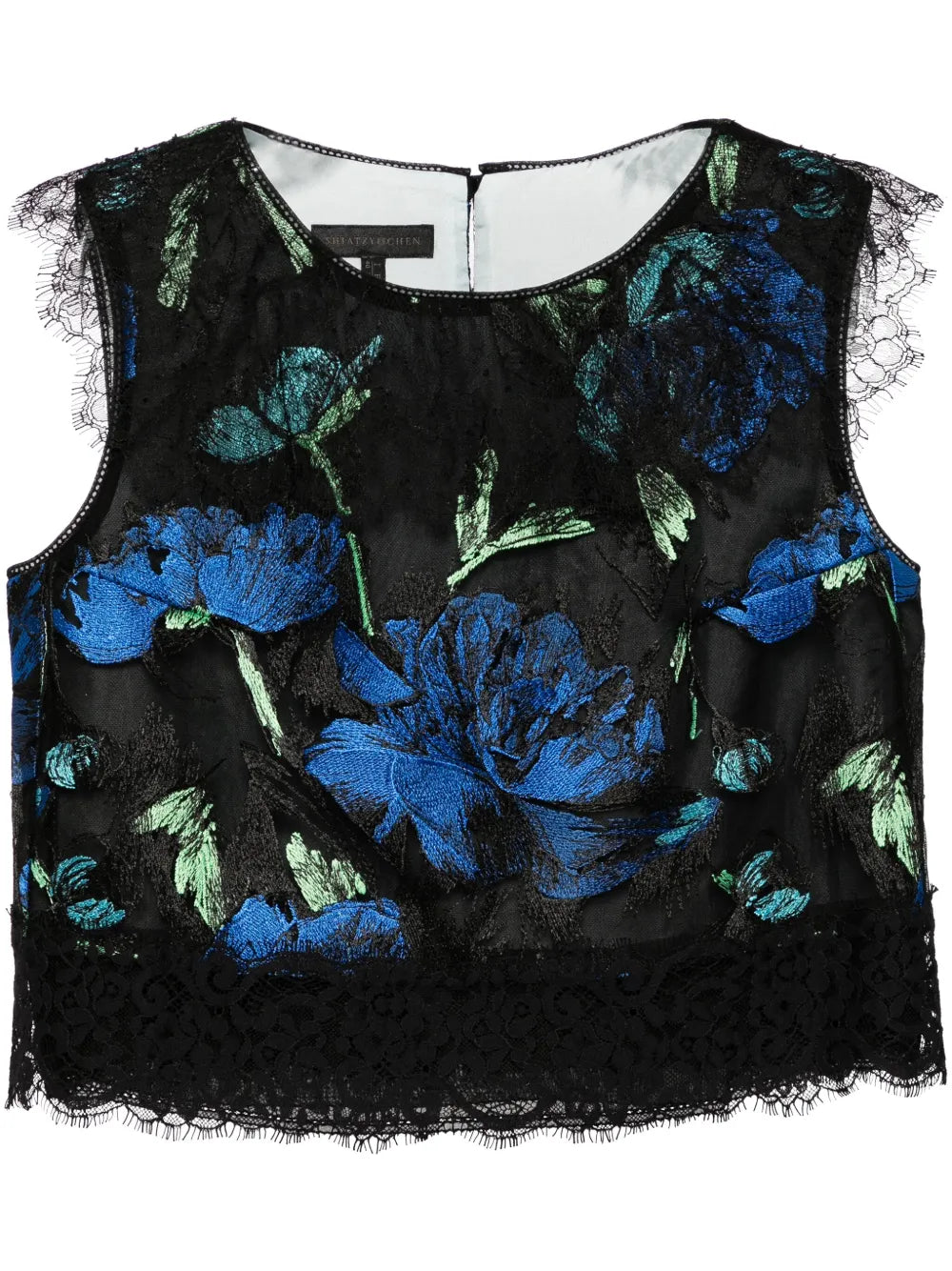 Libre Collection Floral Embroidery Top