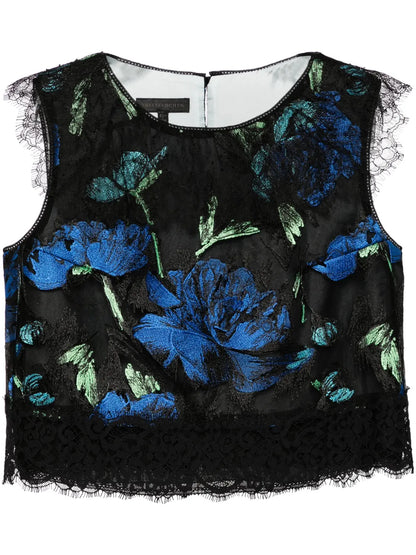 Libre Collection Floral Embroidery Top