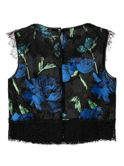 Libre Collection Floral Embroidery Top