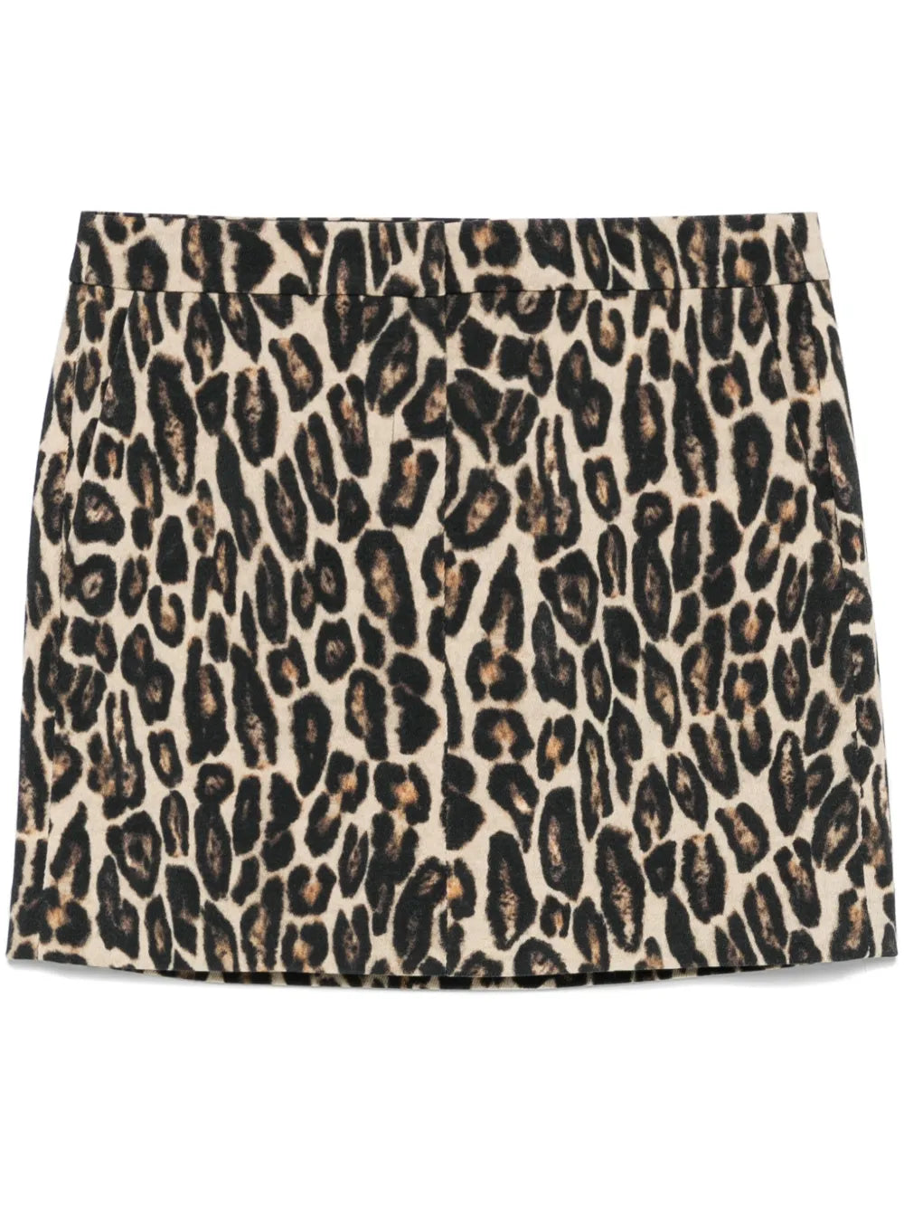 Leopard-Print Mini Skirt