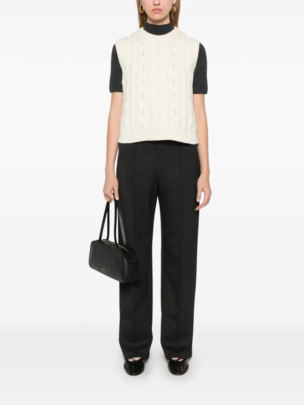 Cable-Knit Vest