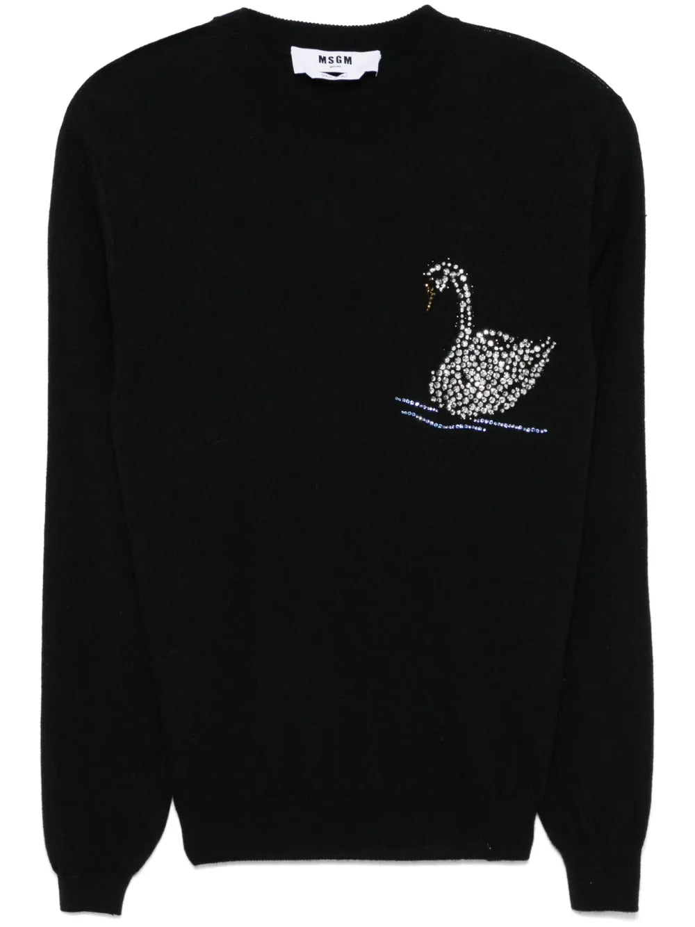 Swan-Motif Sweater