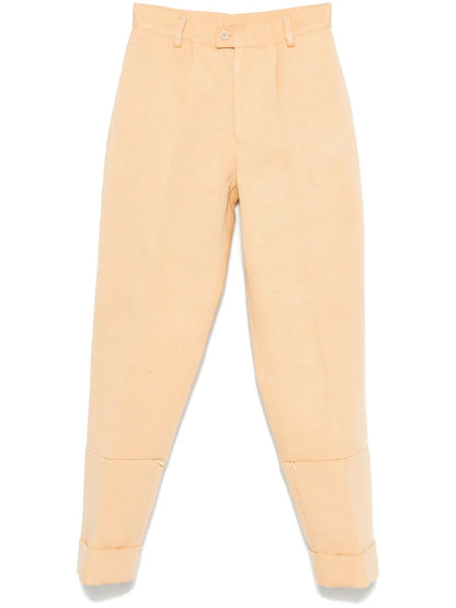 Metallic-Threading Trousers