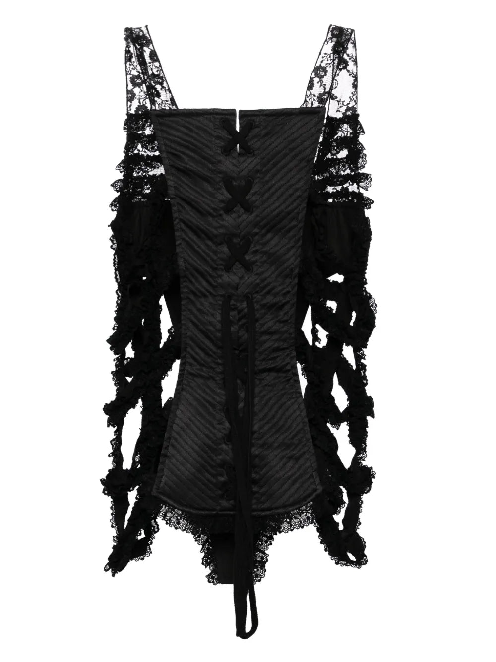 Lace Embroidery Sleeveless Blouse