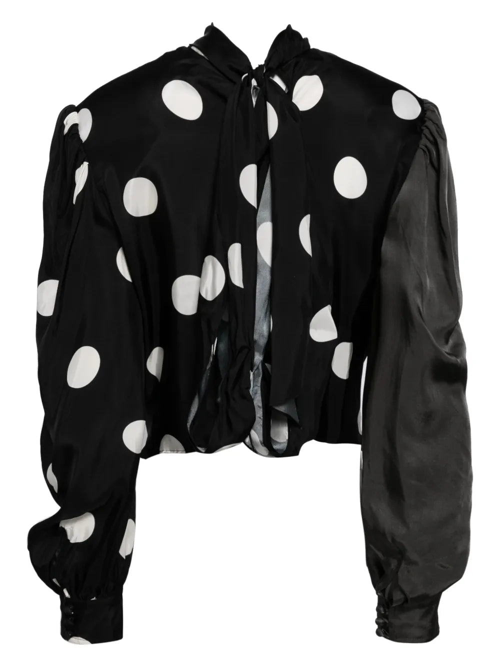 Asymmetric Long Sleeves Blouse