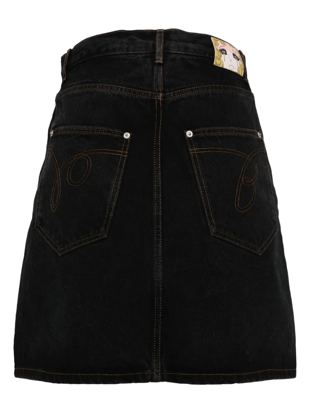 Logo Patch Denim Shorts