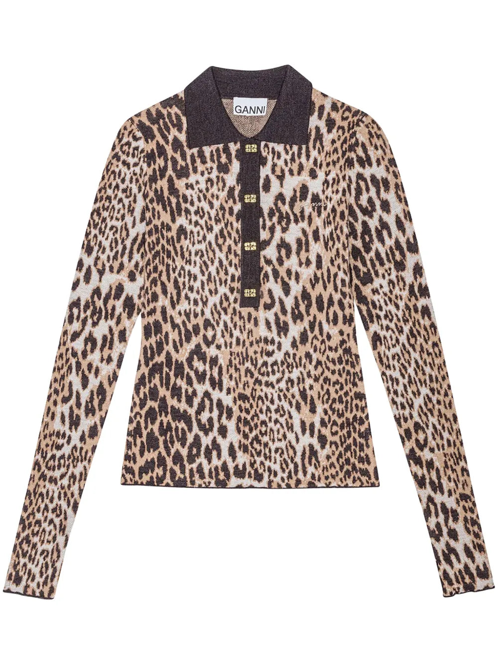 Leopard Print Long Sleeve Top