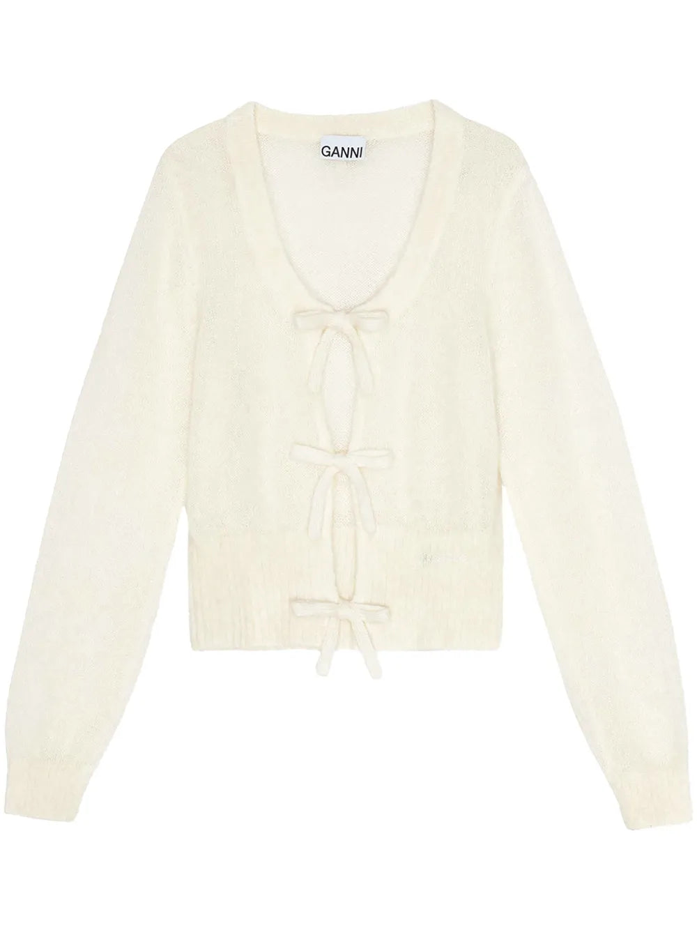 Bow Detailing Long Sleeve Cardigan