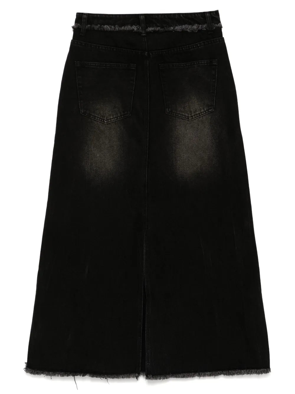 Distress Denim Skirt