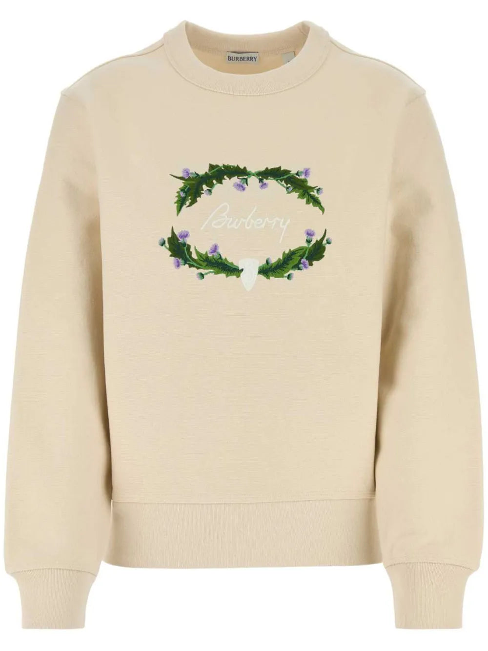 Sand Cotton Blend Sweatshirt